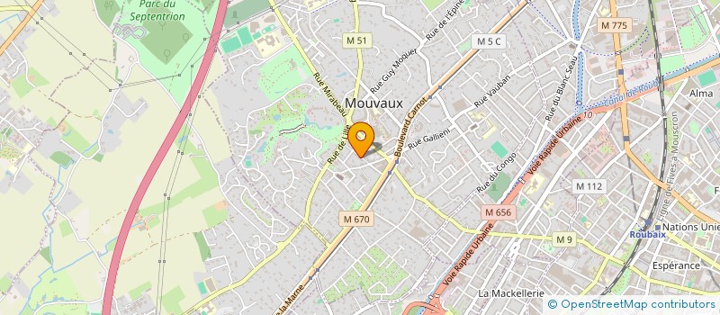localisation de l'entreprise SAREN PATRIMOINE à MOUVAUX