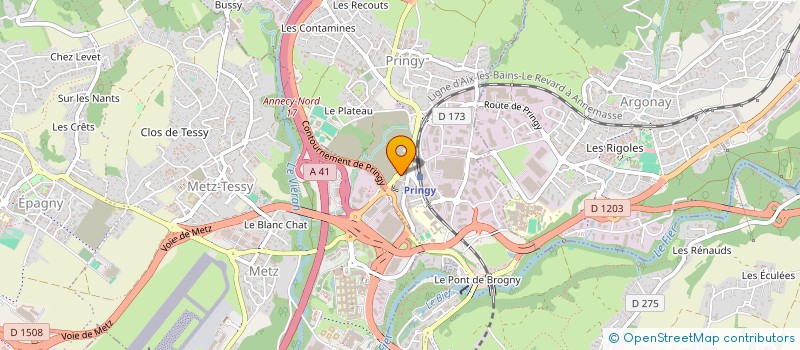 localisation de l'entreprise SARENE SERVICES à EPAGNY METZ-TESSY