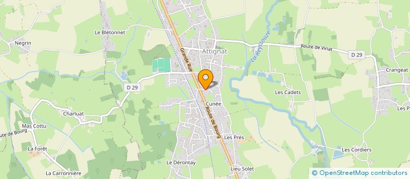 localisation de l'entreprise SARENXE  ATTIGNAT