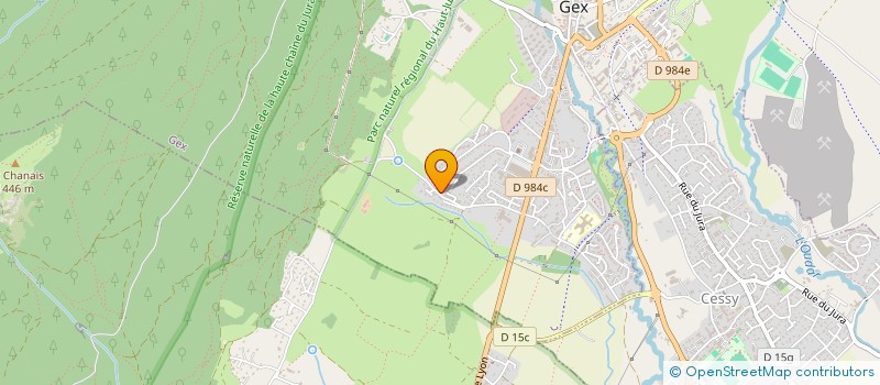 localisation de l'entreprise SAREPTASOUND MUSIQUE  GEX