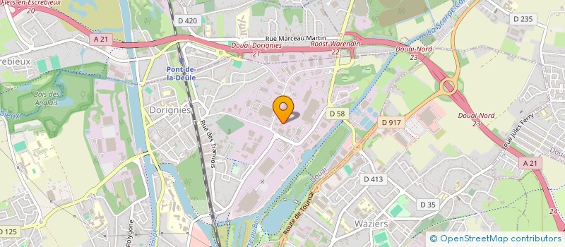 localisation de l'entreprise SARESA à DOUAI