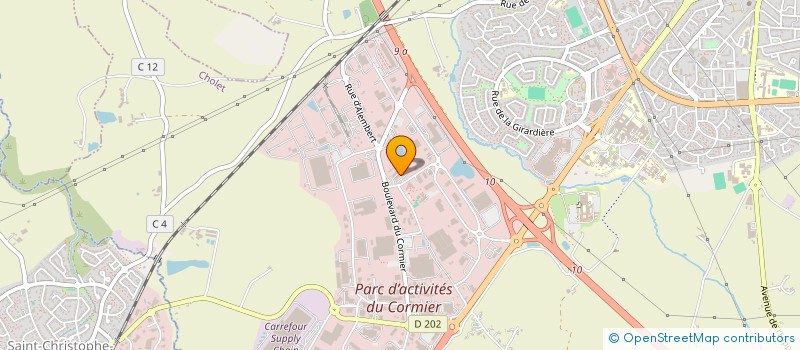 localisation de l'entreprise SARESS 1  CHOLET