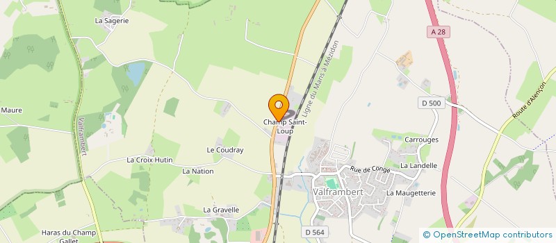 localisation de l'entreprise SAREVI à VALFRAMBERT