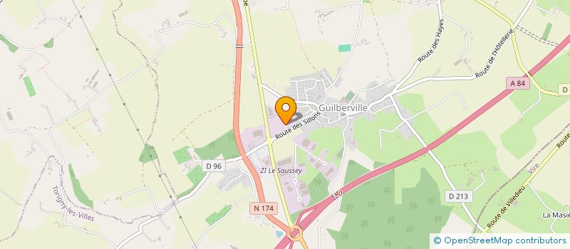 localisation de l'entreprise SAREVI GUILBERVILLE  TORIGNY-LES-VILLES