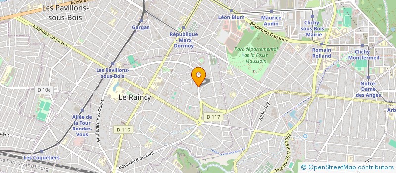 localisation de l'entreprise SAREY  LE RAINCY