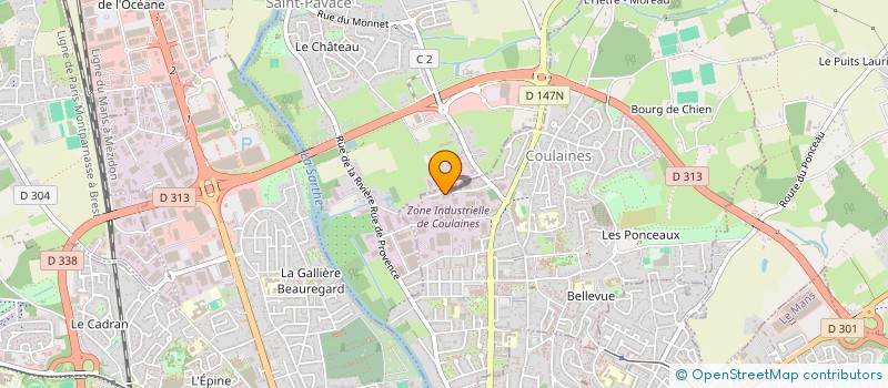 localisation de l'entreprise SARGE IMMO  SARGE-LES-LE-MANS