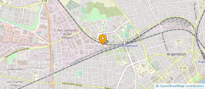 localisation de l'entreprise SARGI à ARGENTEUIL