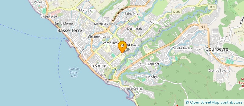 localisation de l'entreprise SARGIP à BASSE-TERRE