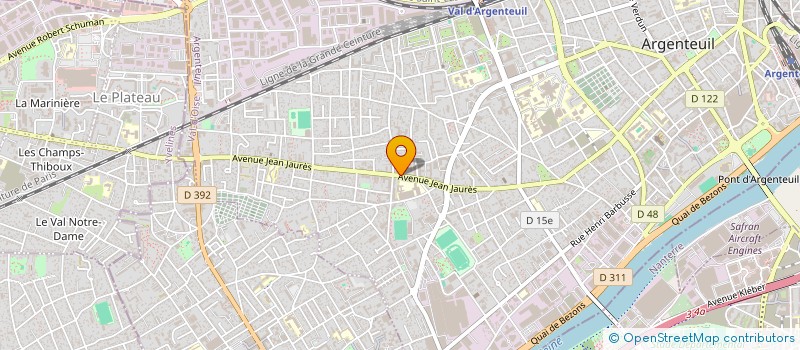 localisation de l'entreprise SARI  ARGENTEUIL