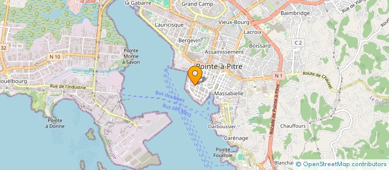 localisation de l'entreprise SARI DIFFUSION à POINTE A PITRE