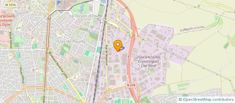 localisation de l'entreprise SARI EQUIPEMENT à DIJON
