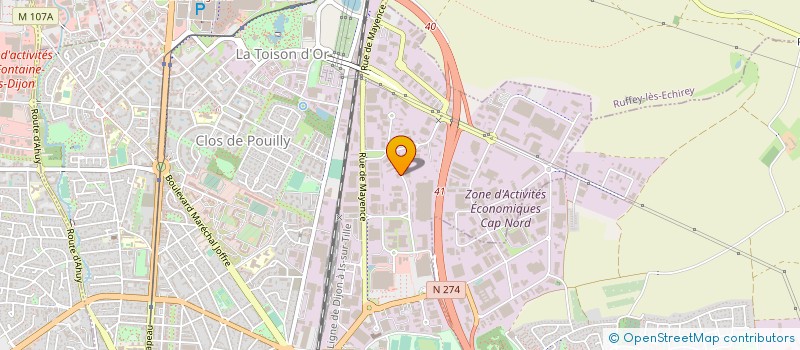 localisation de l'entreprise SARI PROTECTION  DIJON