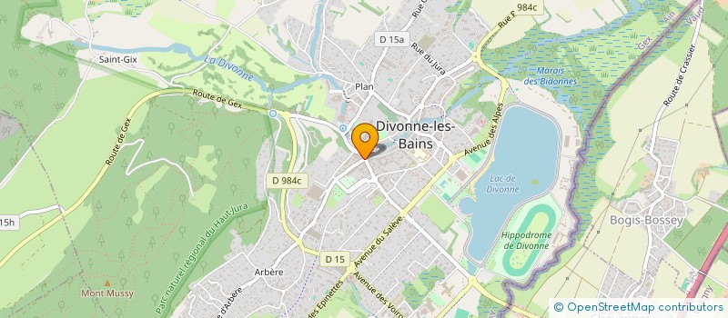 localisation de l'entreprise SARIA à DIVONNE-LES-BAINS
