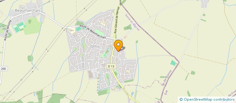 localisation de l'entreprise SARIC S A R L  OTHIS