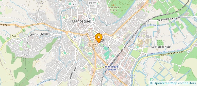 localisation de l'entreprise SARICA BATISSEURS à MANOSQUE
