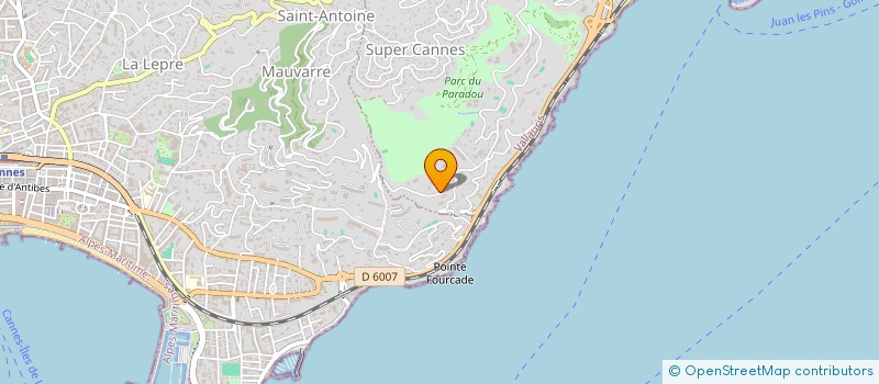 localisation de l'entreprise SARICALIFORNIE à VALLAURIS