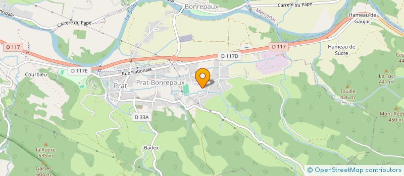 localisation de l'entreprise SARINA à PRAT-BONREPAUX