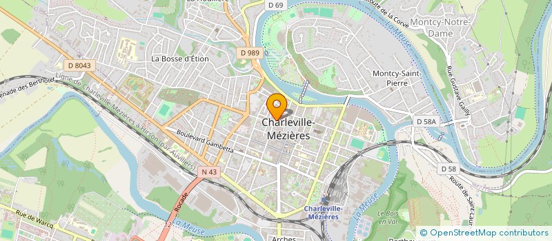 localisation de l'entreprise SARINE  CHARLEVILLE MEZIERES