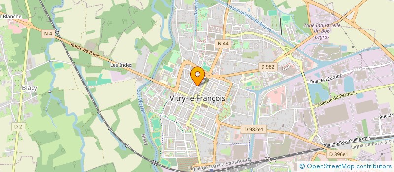 localisation de l'entreprise SARIVA à VITRY-LE-FRANCOIS