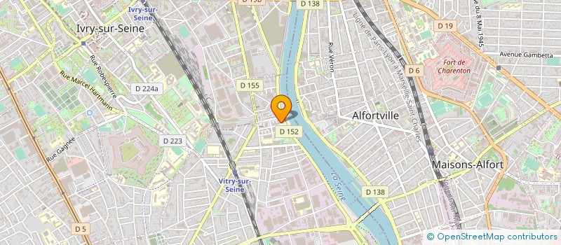localisation de l'entreprise SARJEL à VITRY-SUR-SEINE