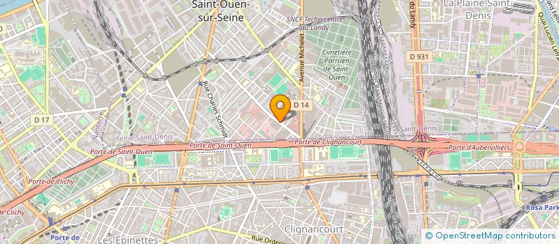 localisation de l'entreprise SARKIS à SAINT-OUEN-SUR-SEINE