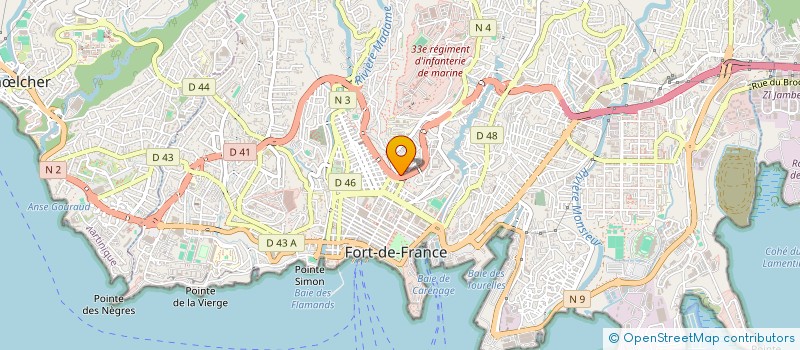 localisation de l'entreprise SARL 100  SERVICES  FORT-DE-FRANCE