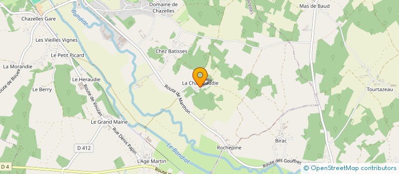 localisation de l'entreprise SARL 16 INTER à CHAZELLES