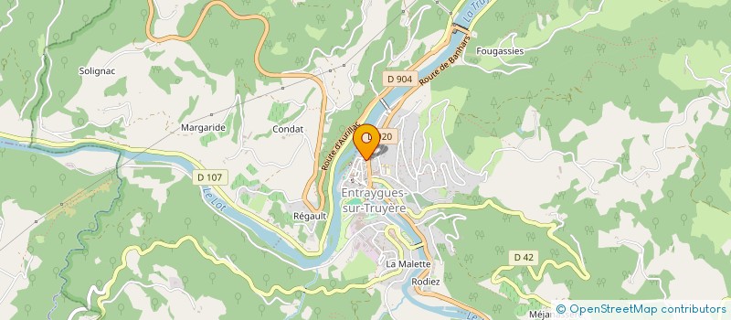 localisation de l'entreprise SARL 1610 à ENTRAYGUES-SUR-TRUYERE