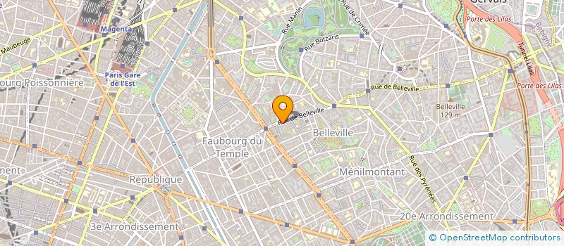 localisation de l'entreprise SARL 168  PARIS