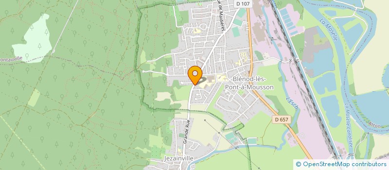 localisation de l'entreprise SARL 1MONDE 2 COM  PONT-A-MOUSSON