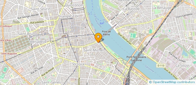 localisation de l'entreprise SARL 2 B à BORDEAUX