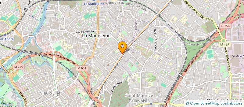 localisation de l'entreprise SARL 2 BFI à LA MADELEINE