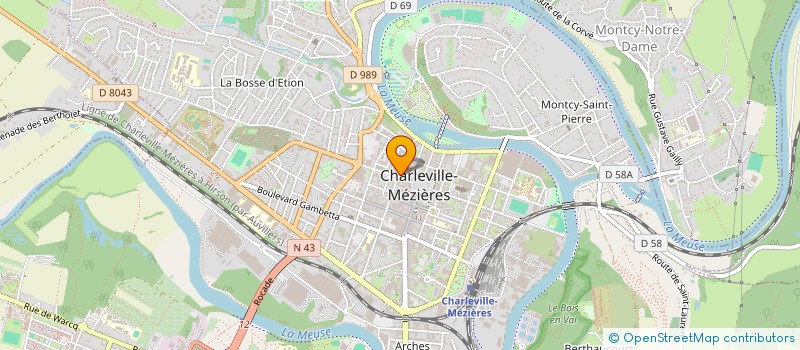 localisation de l'entreprise SARL 2 ET 4 RUE NOEL à CHARLEVILLE-MEZIERES