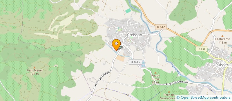 localisation de l'entreprise SARL 2 FRERES PLOMBERIE  CREISSAN