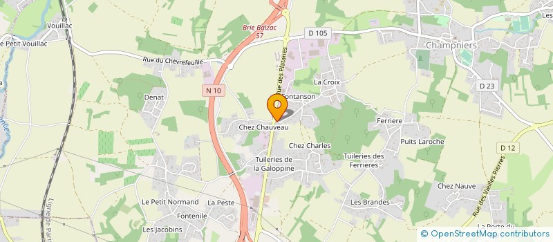 localisation de l'entreprise SARL 2 L MARCHESSON à CHAMPNIERS