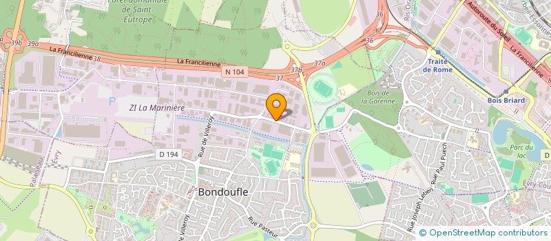 localisation de l'entreprise SARL 2 M à BONDOUFLE