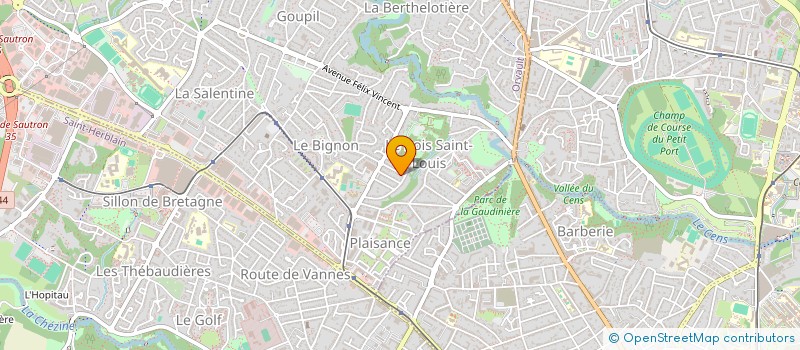 localisation de l'entreprise SARL 20 BRETAGNE à ORVAULT