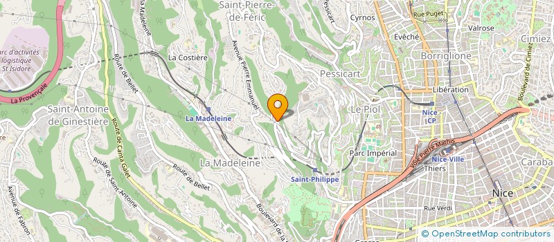 localisation de l'entreprise SARL 2B BATIMENT à NICE