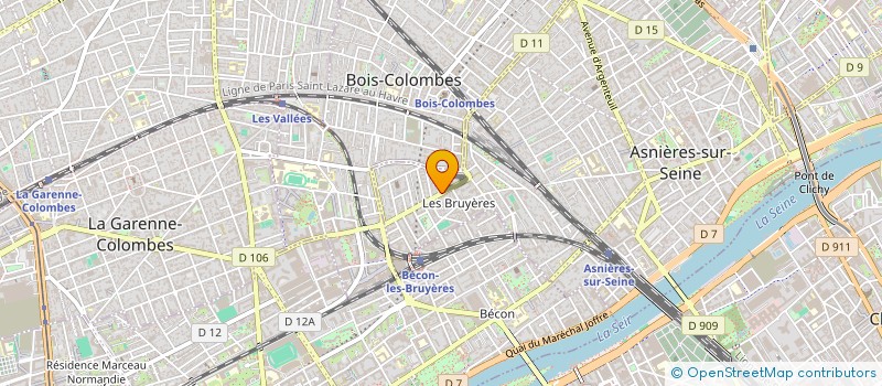 localisation de l'entreprise SARL 2B PEINTURE  ASNIERES-SUR-SEINE