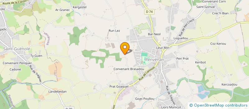 localisation de l'entreprise SARL 2BH à PENVENAN