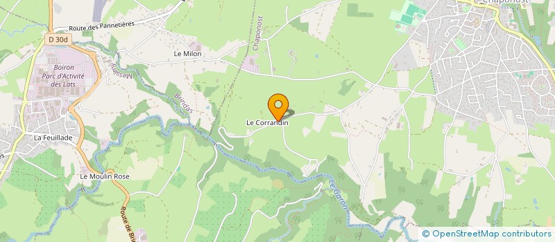 localisation de l'entreprise SARL 2G  CHAPONOST