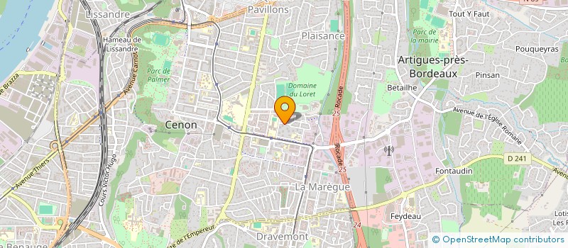 localisation de l'entreprise SARL 2G TOITURE à CENON