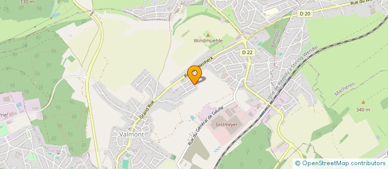 localisation de l'entreprise SARL 2GTC  VALMONT