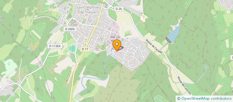 localisation de l'entreprise SARL 2M  SAINT-MATHIEU-DE-TREVIERS