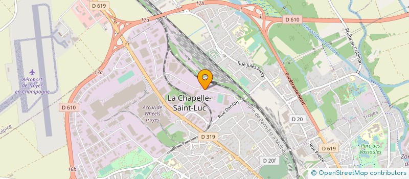 localisation de l'entreprise SARL 3 B EMBALLAGES à LA CHAPELLE-SAINT-LUC