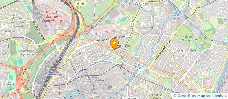 localisation de l'entreprise SARL 3 RUE DU TRAVAIL  STRASBOURG