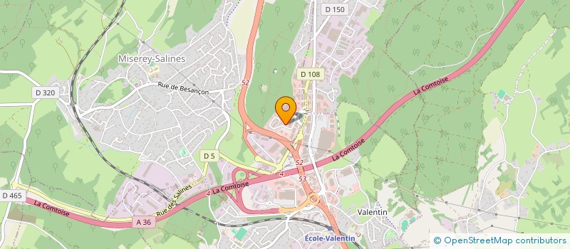 localisation de l'entreprise SARL 3.T.VALENTIN  MISEREY-SALINES