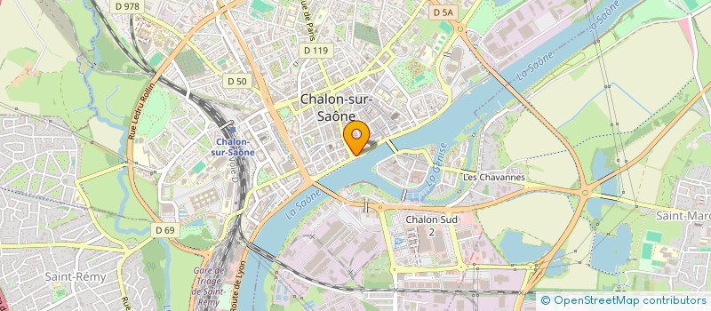 localisation de l'entreprise SARL 32 QUAI DES ARTS à CHALON-SUR-SAONE