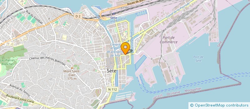 localisation de l'entreprise SARL 34 ENSEIGNES ET STORES à SETE