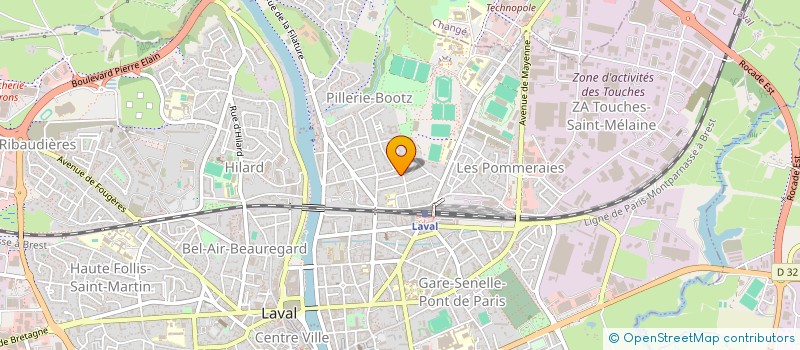 localisation de l'entreprise SARL 39 à LAVAL